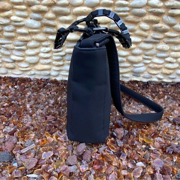 SALVATORE FERRAGAMO Nylon Chain-Linked Shoulder/Crossbody Bag. EUC! - Picture 5 of 16